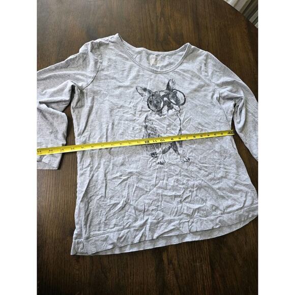 Women's Pajama Top French Bulldog Boston Terrier Size L Large - Picture 13 of 15